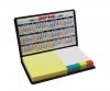 Memo pad with Colored Post It Strips